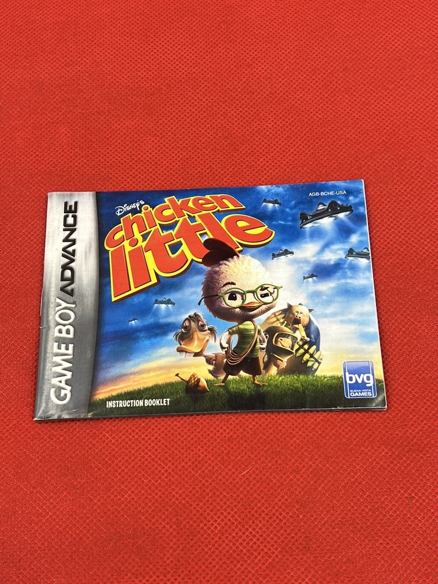 MANUAL ONLY Disney's Chicken Little Nintendo Gameboy Advance Instruction  Booklet