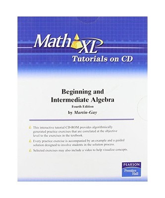 Beginning & Intermediate Algebra Mathxl Tutorials: Access Code Required, Martin-