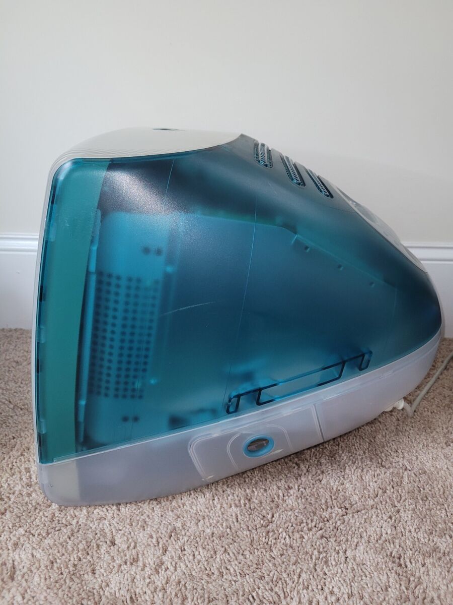 Apple iMac G3 M4984 Bondi Blue Computer AS-IS FOR PARTS OR Apple iMac G3 M4984 Bondi Blue Computer AS-IS FOR PARTS OR