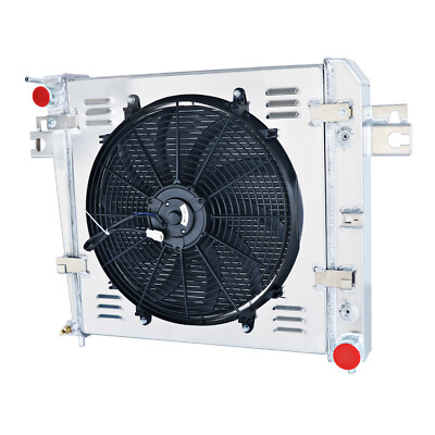 3 Row Aluminum Radiator+Shroud Fan fit 2002-2006 05 Jeep Liberty 3.7L V6 Gas