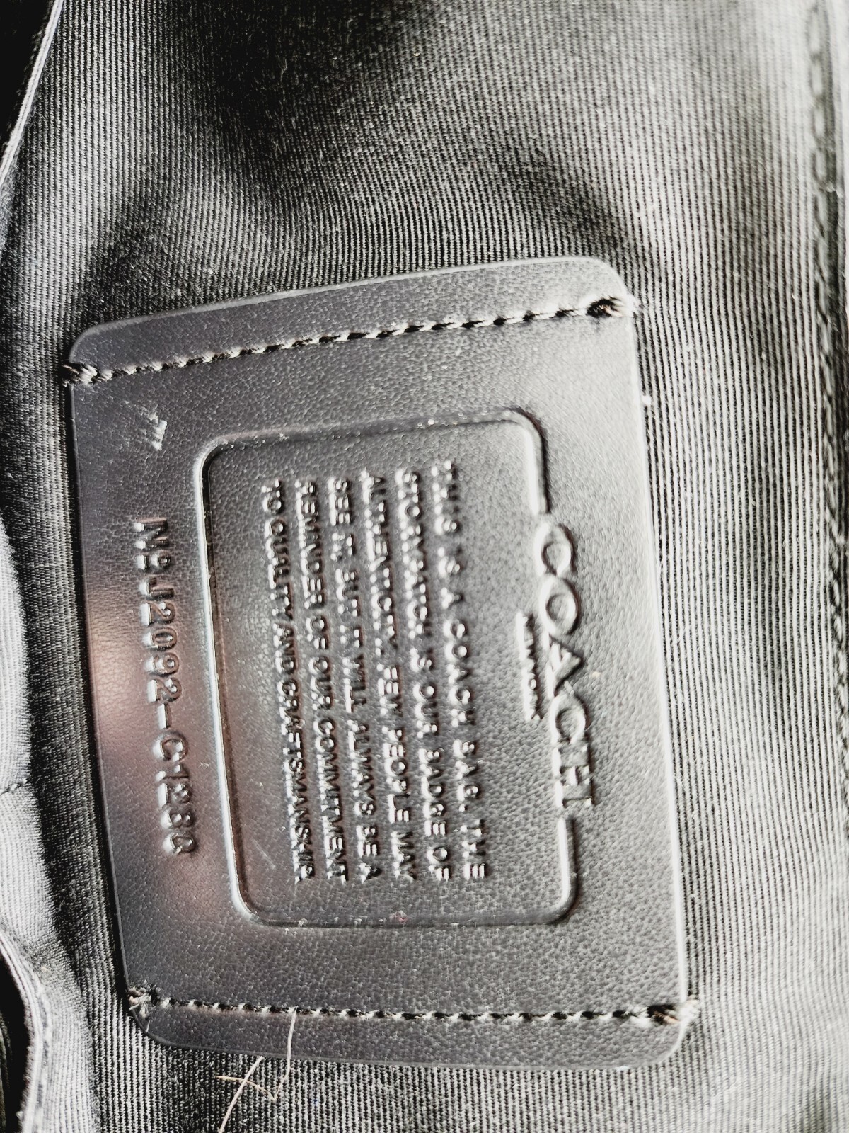 Coach Daypack Backpack Compact Black Pebble Leath… - image 14