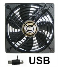 Coolerguys 120x120x25mm 1200RPM USB Fan with Grill Coolerguys 120x120x25mm 120