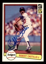 1982 Donruss Baseball #236 Robert Castillo Signed Autograph (no COA)