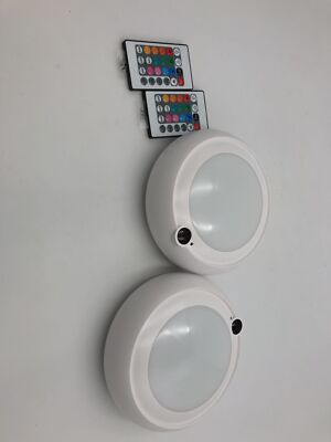 HONWELL LED Deckenleuchte Set, Fernbedienung, dimmbar, 12 Farben, 6.7 Zoll