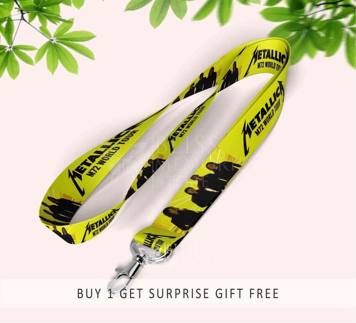 Metallica Lanyard fro Concert, Tour Metallica Keychain Metallica