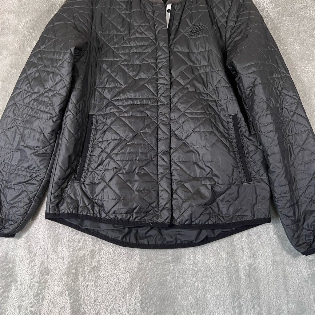 SACAI X NIKE Nike Giubbotto Uomo Trapuntato Isolato Nero Taglia S Casual Manica Lunga Bomber