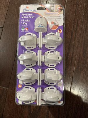 Dreambaby Adhesive Magnetic Lock Home Child Safety System 8 Locks 1 Key Pack New