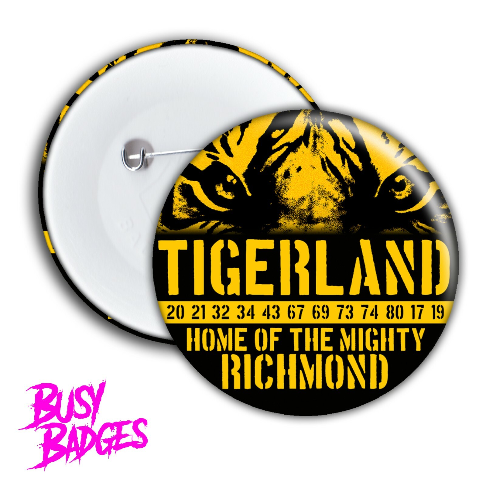 TIGERLAND Badges & 2019 2020 Premiers Richmond Tigers Grand