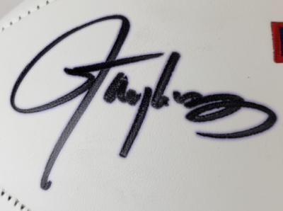Lawrence Taylor Autographed Signed New York Giants Logo Football