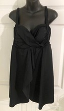 Swimsuits for All Black 1pc Swimsuit Size 16