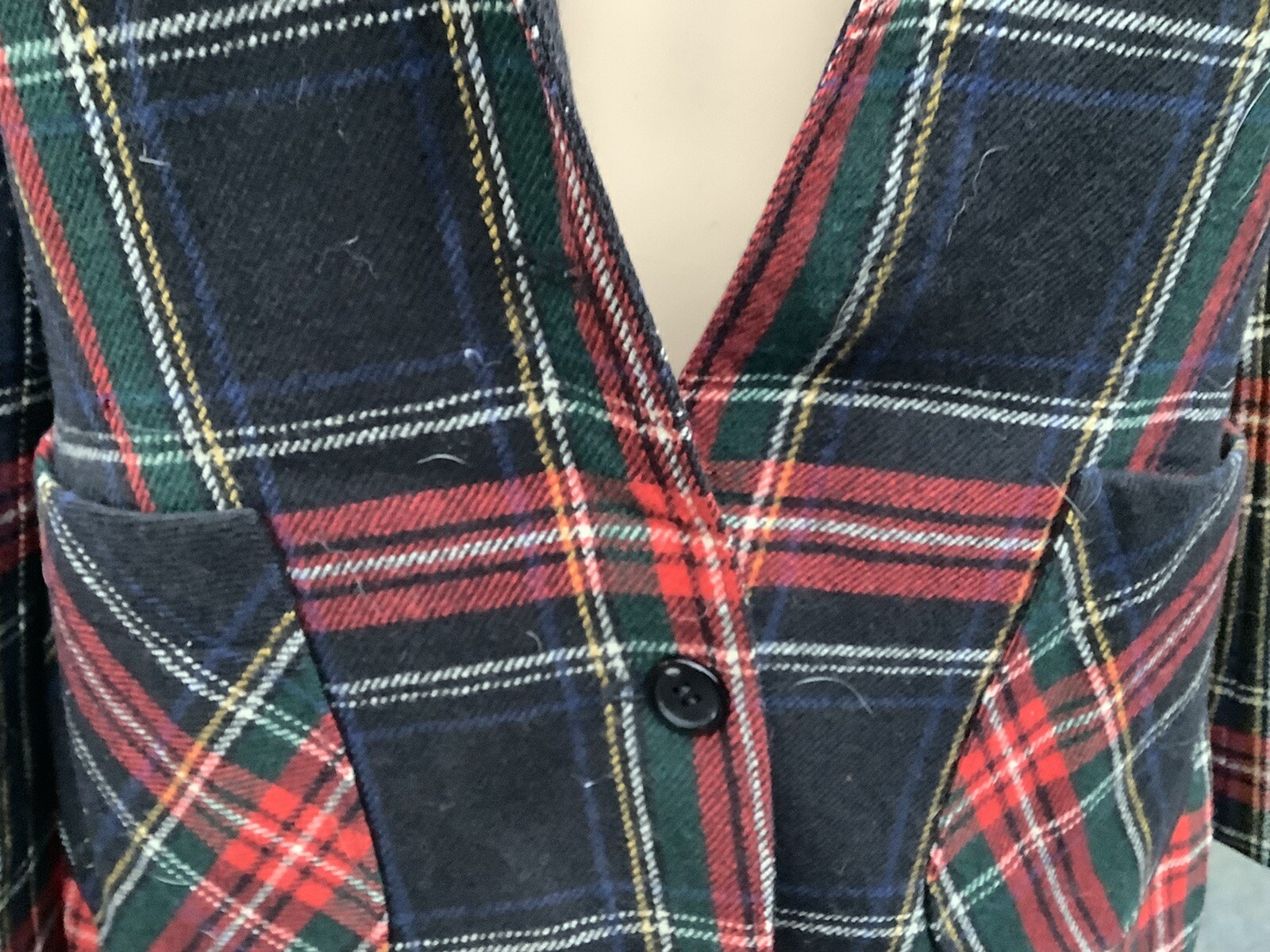 Vtg! PENDLETON Multicolor Plaid Lined Button-Up W… - image 4
