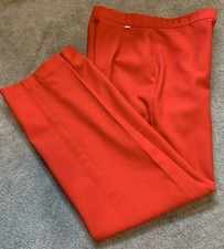 Levis High Waist Trouser Pants 16 Straight Leg Polyester Red Vintage 70s 80s