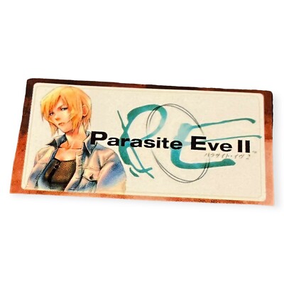 Sony PlayStation 1 PS1 Parasite Eve II 2 1999 Vintage Tarjeta de