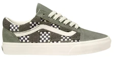 Vans Old Skool Shoes, Style# VN0007NTZBF, Size M7.5/W9, Tufted Check Loden Green