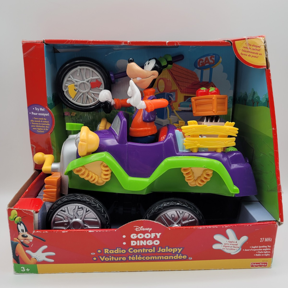 Disney Goofy Radio Control Jalopy In Box Remote Control Car Fisher