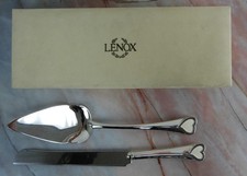 Lenox Wedding Promises Silver Plated Cake Knife & Server Set 2-Piece