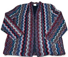 Vintage Graff California Wear Open Cardigan Sweater Womens Sz 14