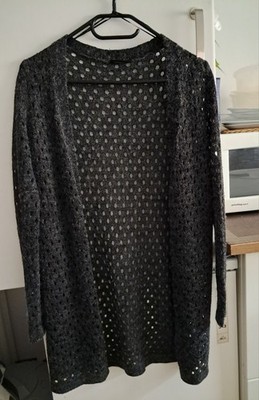 Hübsche Strickjacke mit Lochmuster, Super Zustand,Gr.S