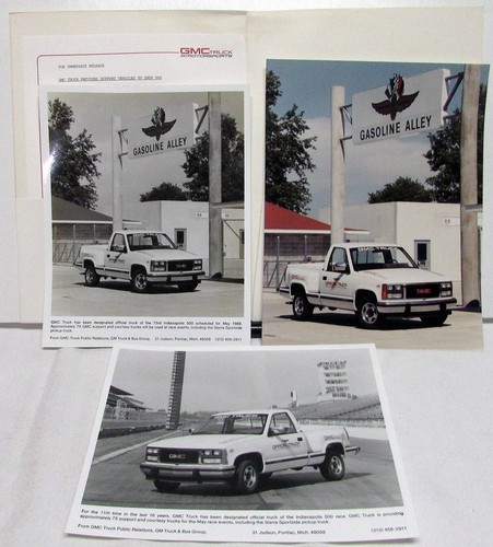 1989 GM Sierra Safari S15 Jimmy Official Truck Indianapolis 500 Press Kit Pickup