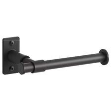 Soporte de papel higiénico montado en la pared Kohler K-35929-BL Castia, negro mate