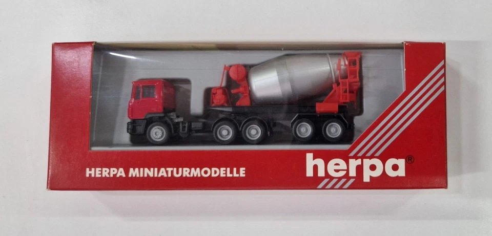 Herpa 142908 MAN F2000 autotreno cisterna neutro bianco/grigio 1:87 OVP - Immagine 3 di 3