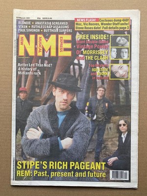 R.E.M. NME MAGAZINE MARCH 23 1991 - R.E.M. COVER WITH MORE INSIDE UK