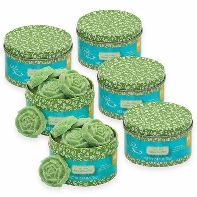 60-tlg Wax Melts Rosen Schmelzblüten Duftblüten Aroma Duftwachs (6 Dosen x 10er)