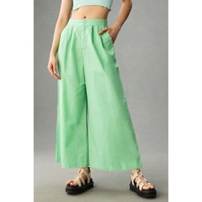On the Road Anthropologie Mint Green Wide Leg Pleated Pants Size S NWT 82514464
