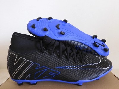 Nike Mercurial Superfly 9 Club Fg/Mg Black-Chrome-Hyp Royal Sz 9.5
