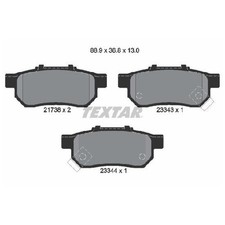 Satz Bremsbeläge Bremsklötze hinten für Honda CRX 3 EH Jazz 2 GD GE 4 | 24398