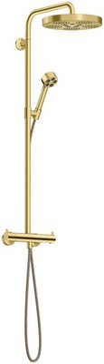 hansgrohe AXOR One Showerpipe mit Thermostat und Kopfbrause 280 1-jet EcoSmart,