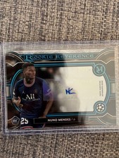 Nuno Mendes 2022 Panini Donruss Soccer Rookie Auto Portugal PSG EX Card. rookie card picture