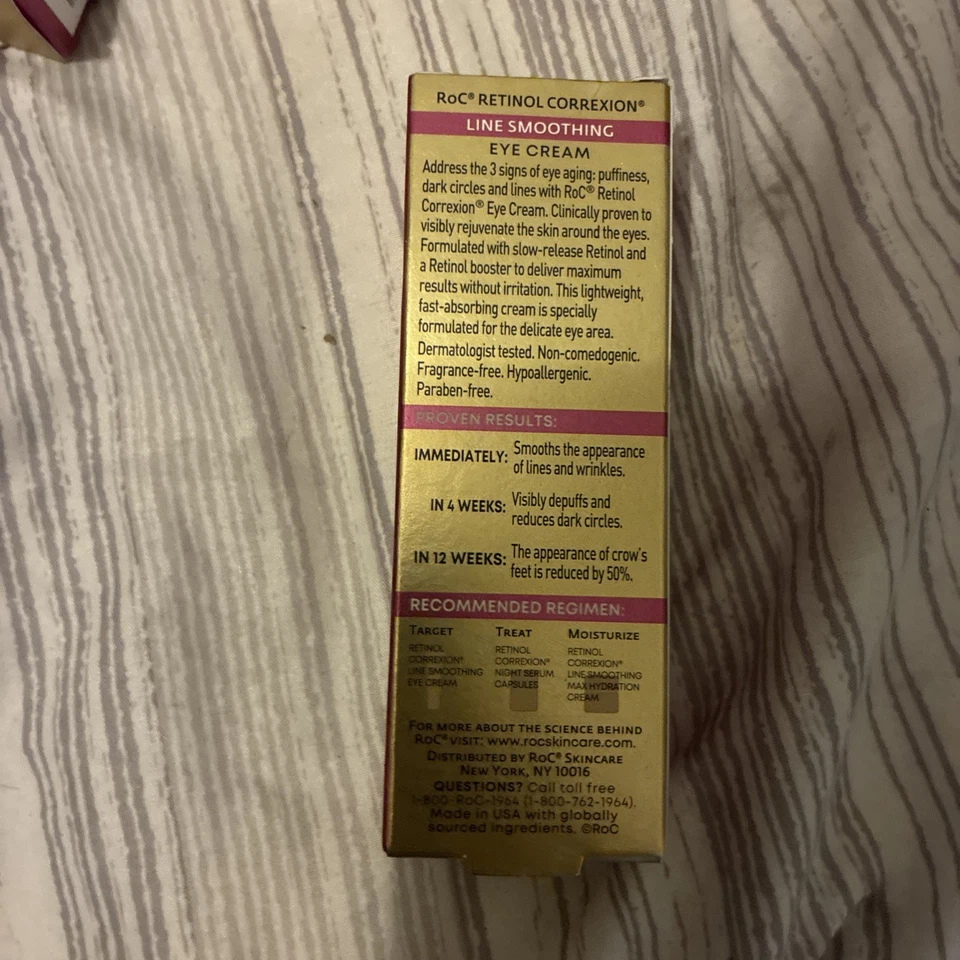RoC Retinol Correxion Line Smoothing Eye Cream ~ 0.5 fl oz / 15 ml ~ New!!! - Image 3 of 4