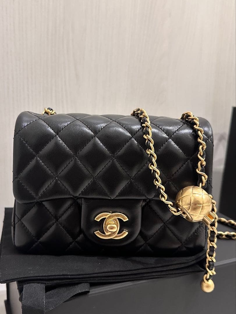 New CHANEL Mini Flap Bag/Mini Matelasse/Pearl Crush 18 | eBay