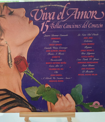 Viva el Amor 15 Bellas Canciones LP Telediscos DAL-1023 1981 12'' 33 RPM Latin B 