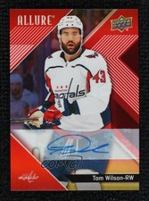 2024-25 Upper Deck Allure Red Rainbow Auto Tom Wilson #23 Auto 1o4m