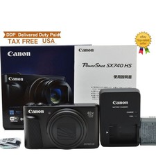 ⏯️[UNUSED w/Box] Canon PowerShot SX740 HS Black Compact Digital Camera 4K JAPAN