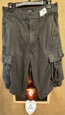 Levi s men s black cargo relaxed 34 short pockets flat solid zipper Bangladesh