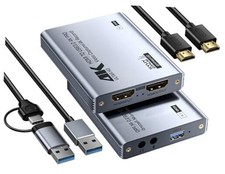 Video Capture Card, Audio Video Capture Card, USB 3.0 Capture Card 4K HDMI Grey