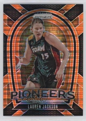 2024 Panini Prizm WNBA Pioneers Orange Pulsar Prizm 28/75 Lauren Jackson #2 0c3