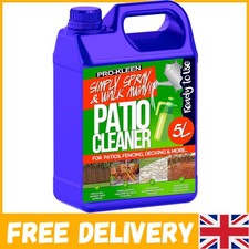 Simply Spray & Walk Away: 5L Green Mould & Algae Remover for Patios & Decking 4.80 per litre