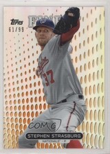 2013 Topps Finest Orange Refractor 61/99 Stephen Strasburg #20 8k4