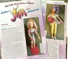 13p History Article & ID Bonus - VTG Hasbro Jem 1980s Hologram Dolls