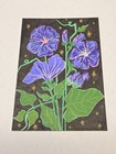ACEO Original 2.5 x 3.5 Purple Flowers Acrylic by Sirimirimist — photo 2
