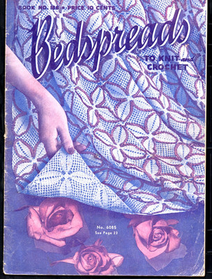 Bedspreads TO KNIT & CROCHET BOOK (1942) NO. 186, Spool Cotton Co
