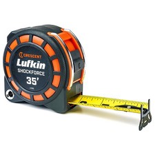 Crescent L1135 Lufkin 1-3/16in x 35ft Shockforce Dual Sided Tape Measure