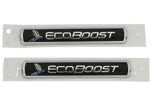 Ford EcoBoost Black and Silver Emblems/Badges (Set of 2) - Изображение 2 из 4