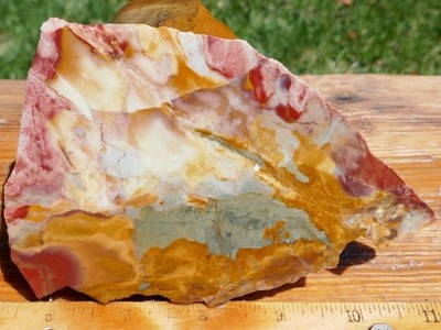TCR Crayola Jasper * Rough Slab 140g    Unique and artistic patterns - Nevada