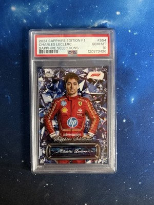 Charles Leclerc - Sapphire Selections - 2024 Topps F1 Sapphire - PSA 10