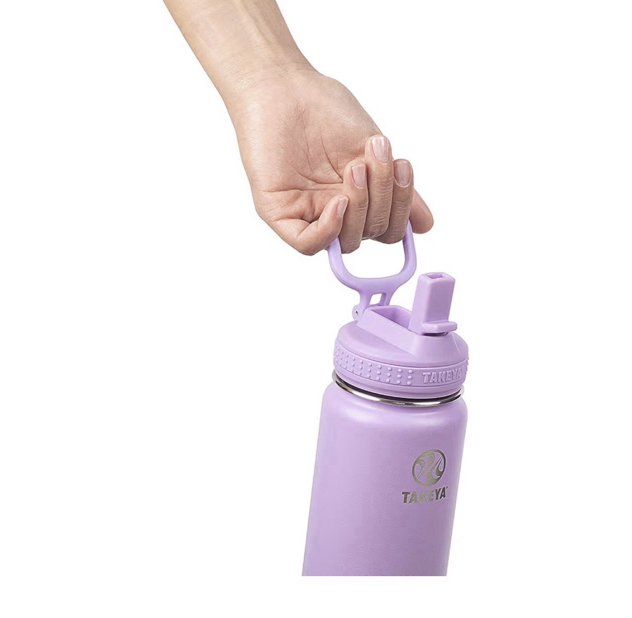 NEW Takeya Actives Insulated Stainless Steel Water Bottle Spout Lid 24oz Pink